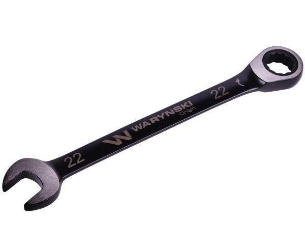 Klucz płasko-oczkowy 22mm z grzechotką 72 zęby standard asme b107-2010 wary