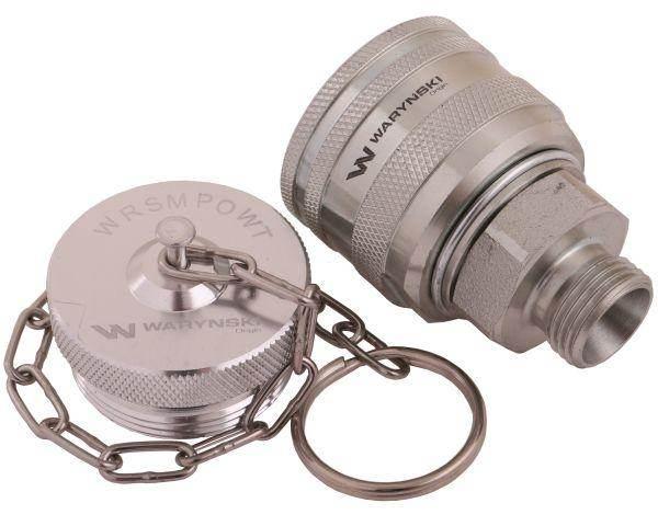 Komplet zawór wtyczka bizon m18x1.5 skręcane zsr6160102 z gwintowaną pokryw