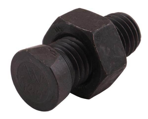 Śruba kpl płużna oval z jednej strony ścięta m14x34mm kl.12.9 kverneland wa
