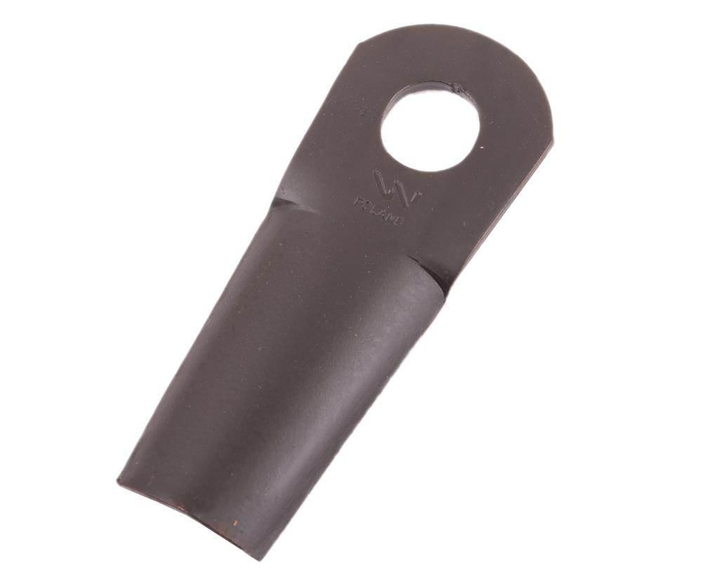 Nóż nożyk kosiarka gięty 128x50x4mm otwór 20.5x22.8 561103000 kvereland taa