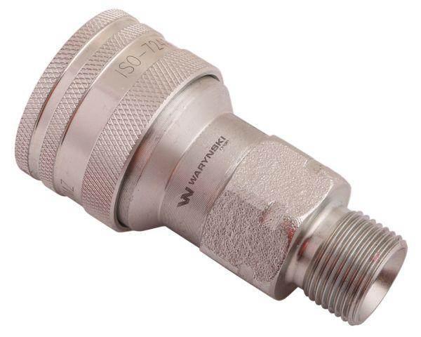 Szybkozłącze hydrauliczne gniazdo m20x1.5 gwint zewnętrzny euro iso 7241-a waryński
