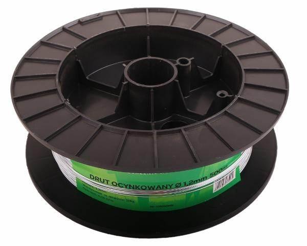 Drut szpula do pastucha 500m ocynkowany fi 1.2mm royal farm rm-105010018 - zdjęcie 2