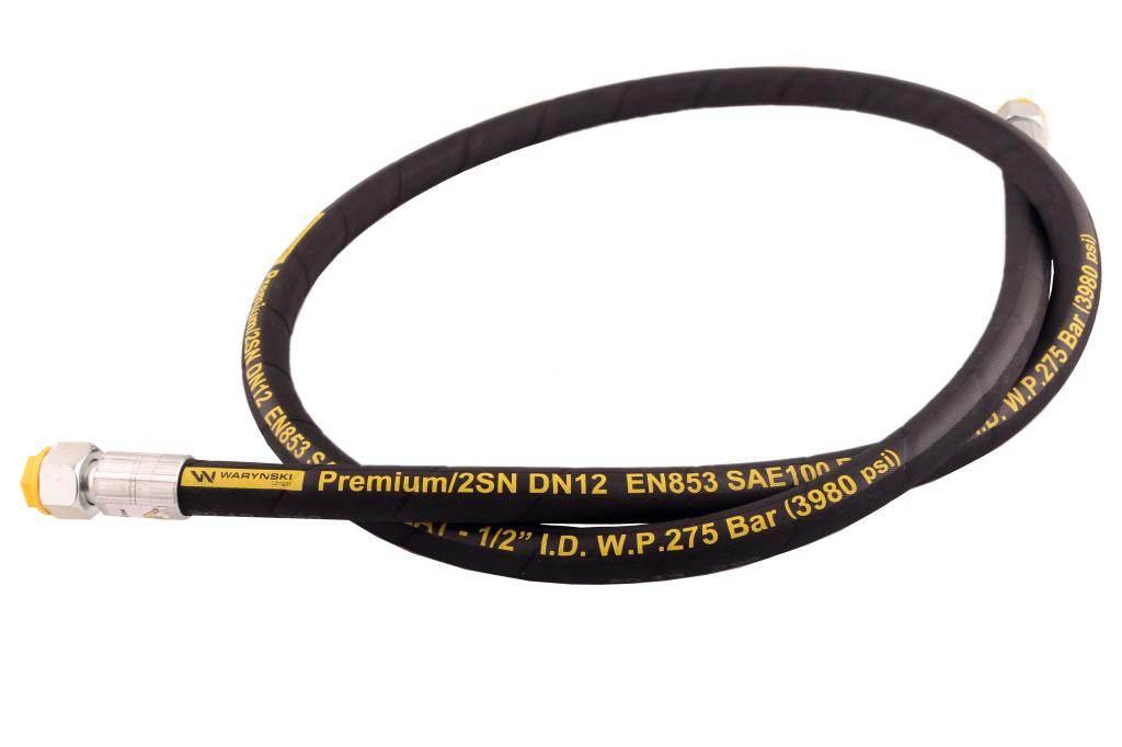 Przewód hydrauliczny 275 bar gwint m22x1.5 proste l-1800mm dn12-2sn aa-13-1