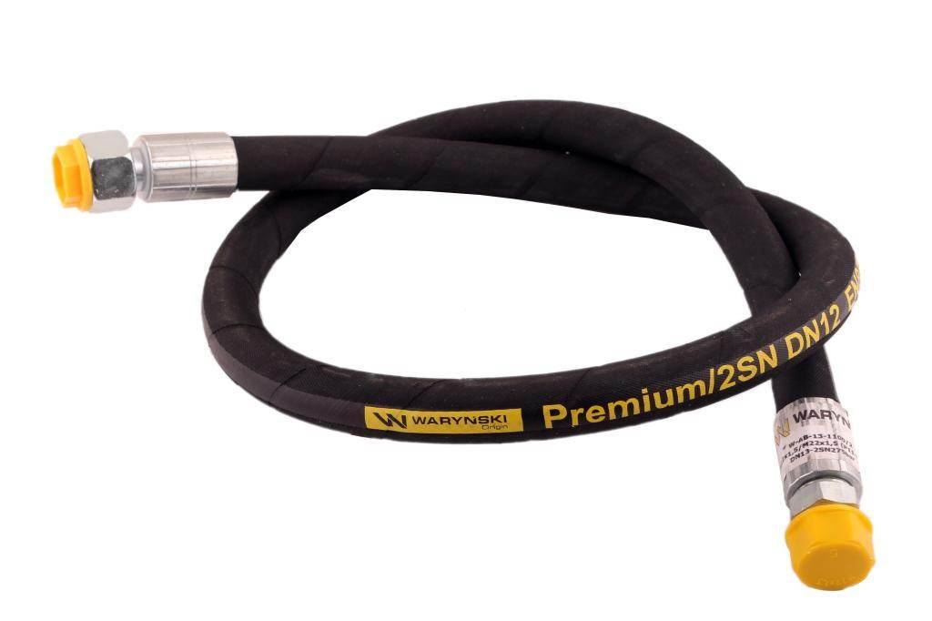 Przewód hydrauliczny 275 bar gwint m22x1.5 proste l-1100mm dn12-2sn ab-13-1