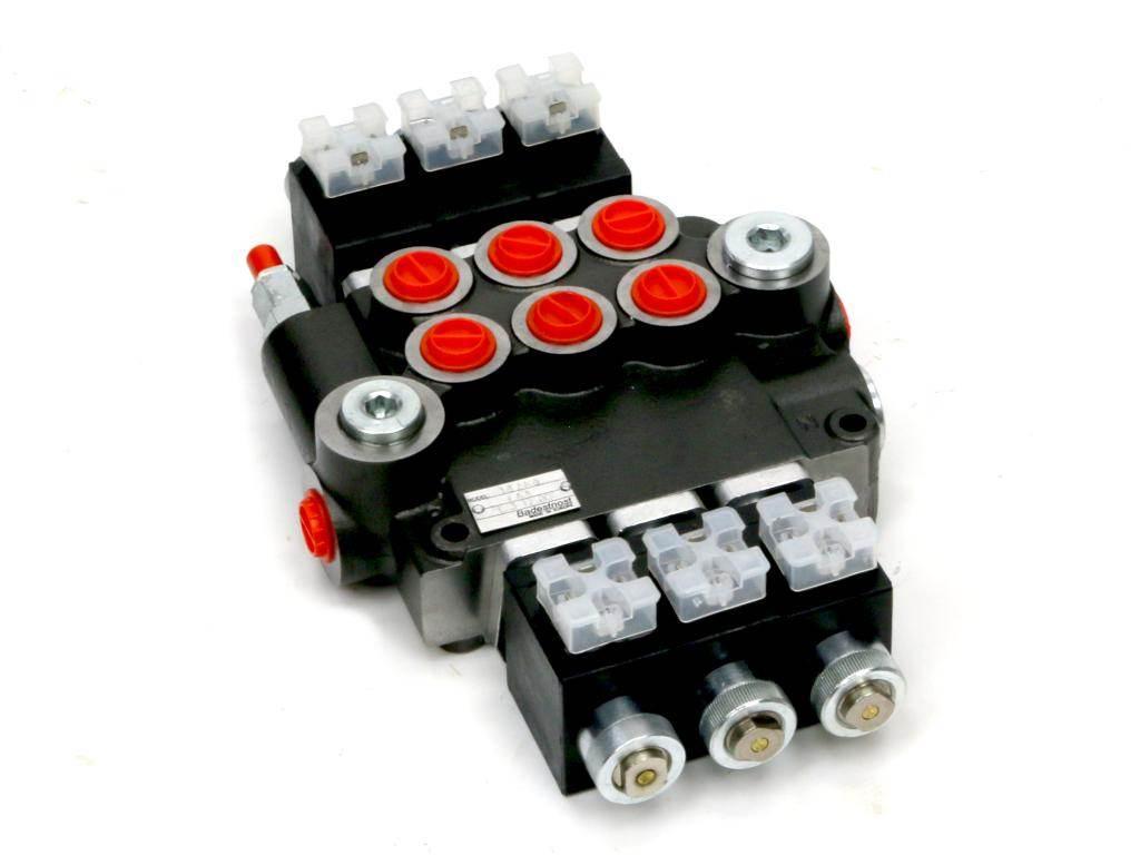 Rozdzielacz hydrauliczny 3-sekcyjny sterowany elektrycznie 12v 80l