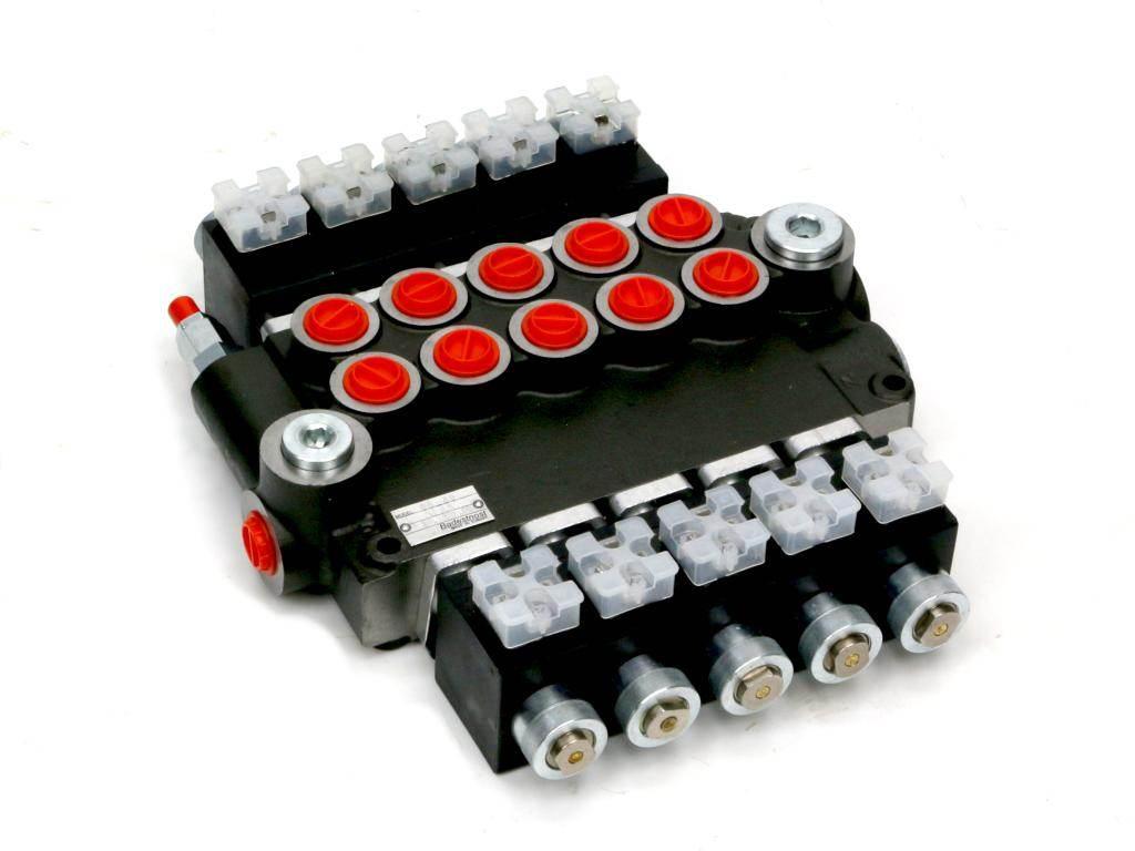 Rozdzielacz hydrauliczny 5-sekcyjny sterowany elektrycznie 12v 80l