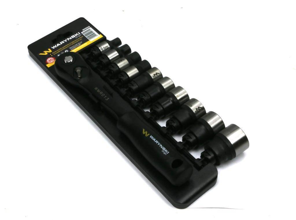 Zestaw l nasadek 1/2 z grzechotką 8 10 12 13 17 18 20 22 24 27mm 11 el wary