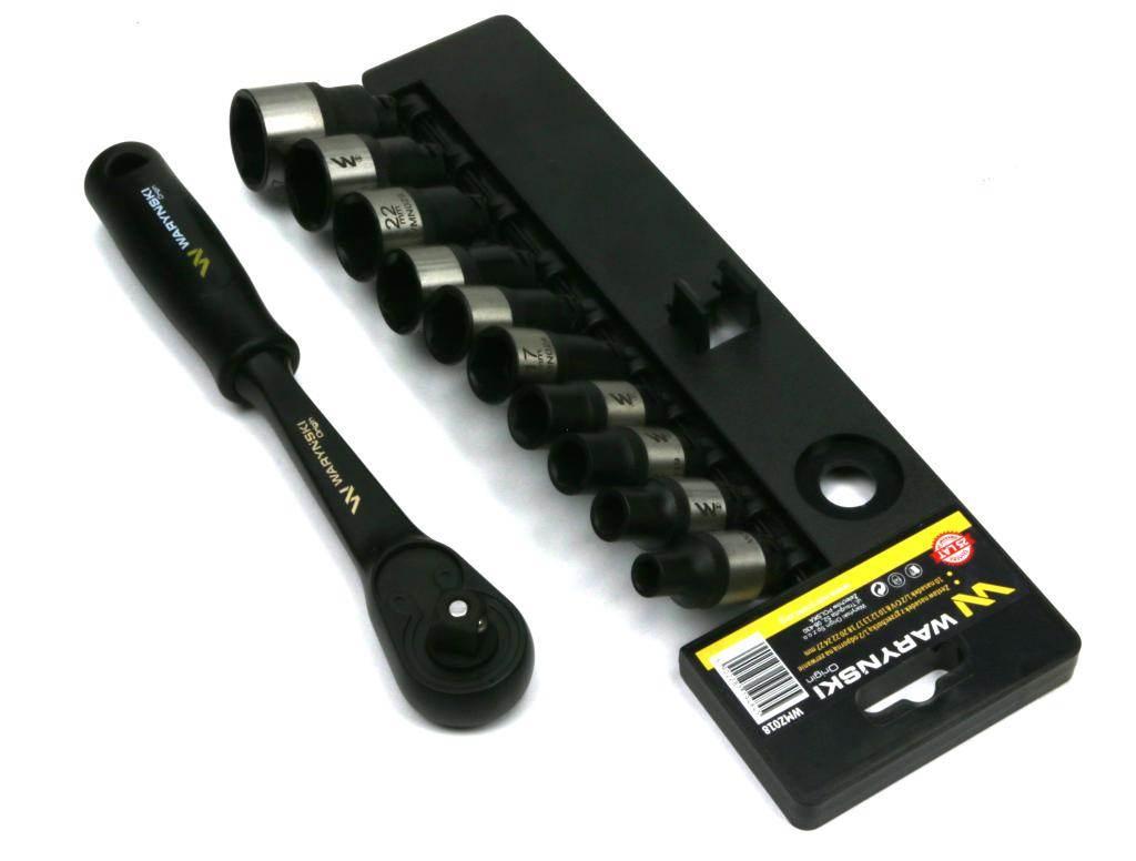 Zestaw l nasadek 1/2 z grzechotką 8 10 12 13 17 18 20 22 24 27mm 11 el wary - zdjęcie 2