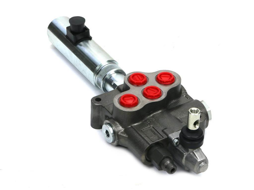 Rozdzielacz hydrauliczny 80 l/m 1 sekc.ster ręczno elektryczne 12 dc