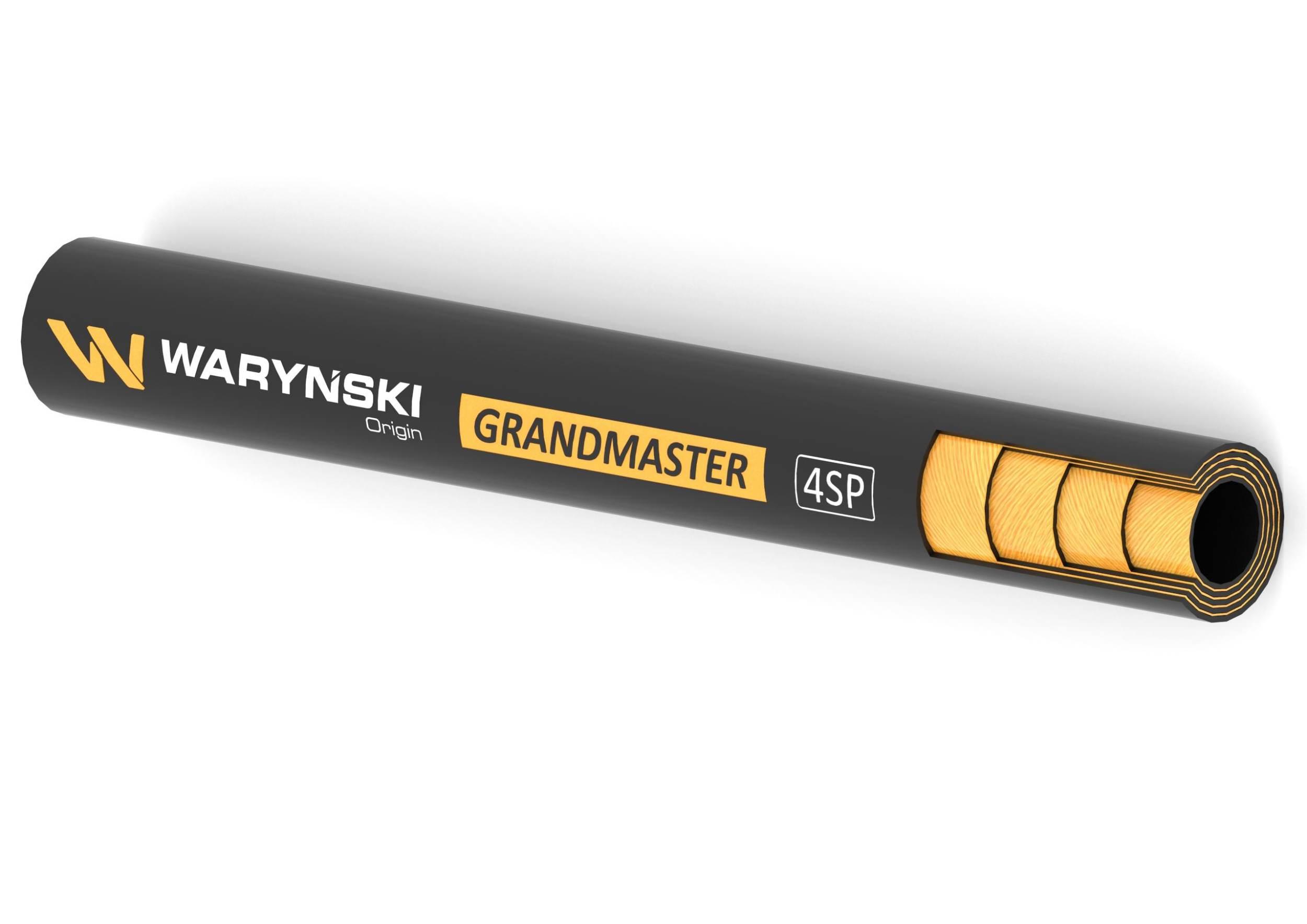 Wąż hydrauliczny do zakuwania grandmaster 4sp dn19 4-oplotowy 350 bar waryński 10m