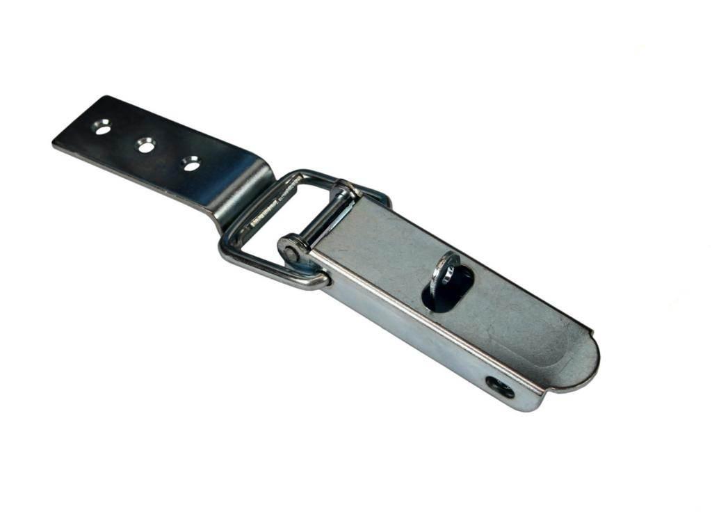 Spinacz zaczep zamek burty uniwersalny 195mm x30mm ze skoblem klamra z drut