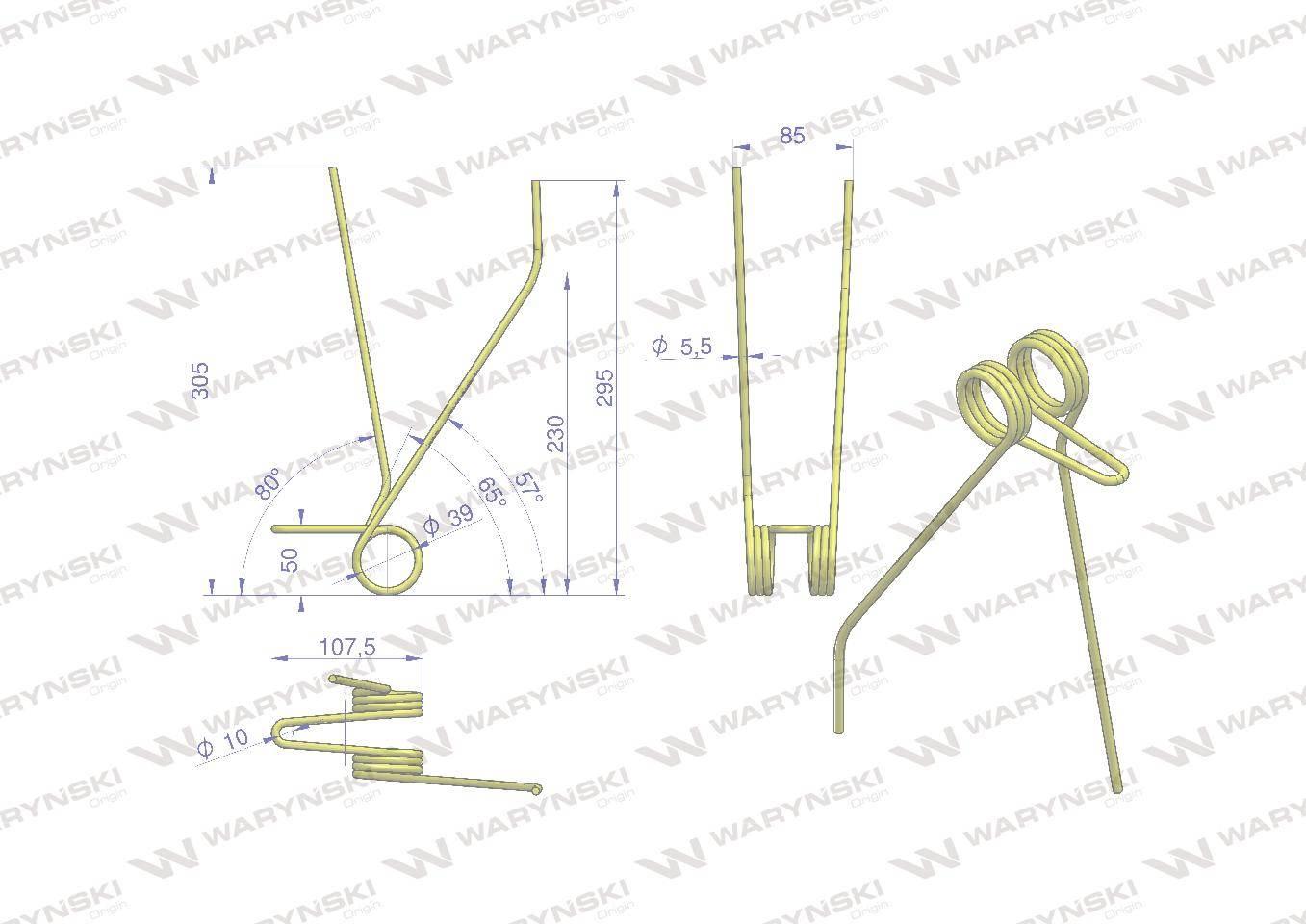 Palec zagarniacza siewnik poznaniak w-3043300030 waryński - zdjęcie 2