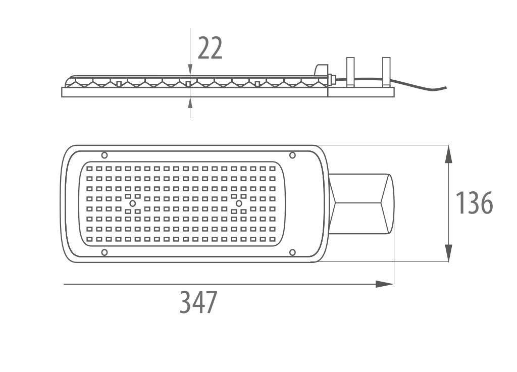 Lampaoprawa parkingowa led loper2 50w 4000k 5000lm ip65 - zdjęcie 3