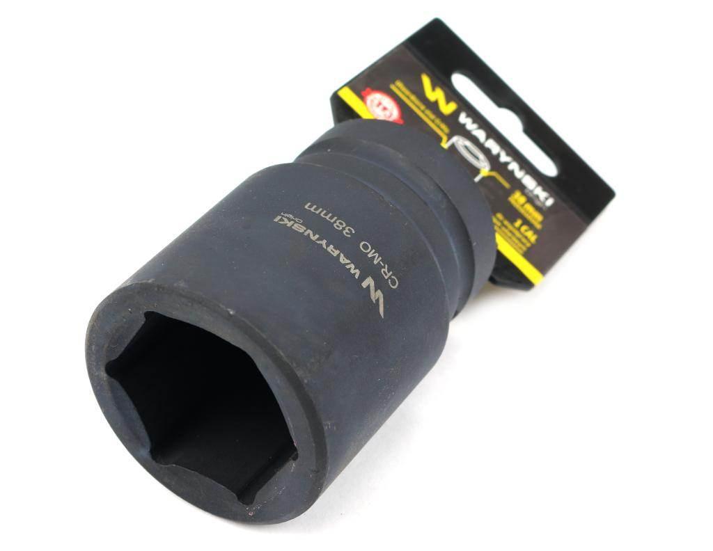 Nasadka udarowa sześciokątna 1"długa 38mm crmo din 3129 waryński