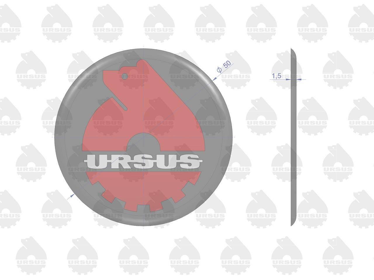 Emblematnaklejka wypukła 3d-w1 oryginał ursus 5szt - zdjęcie 2