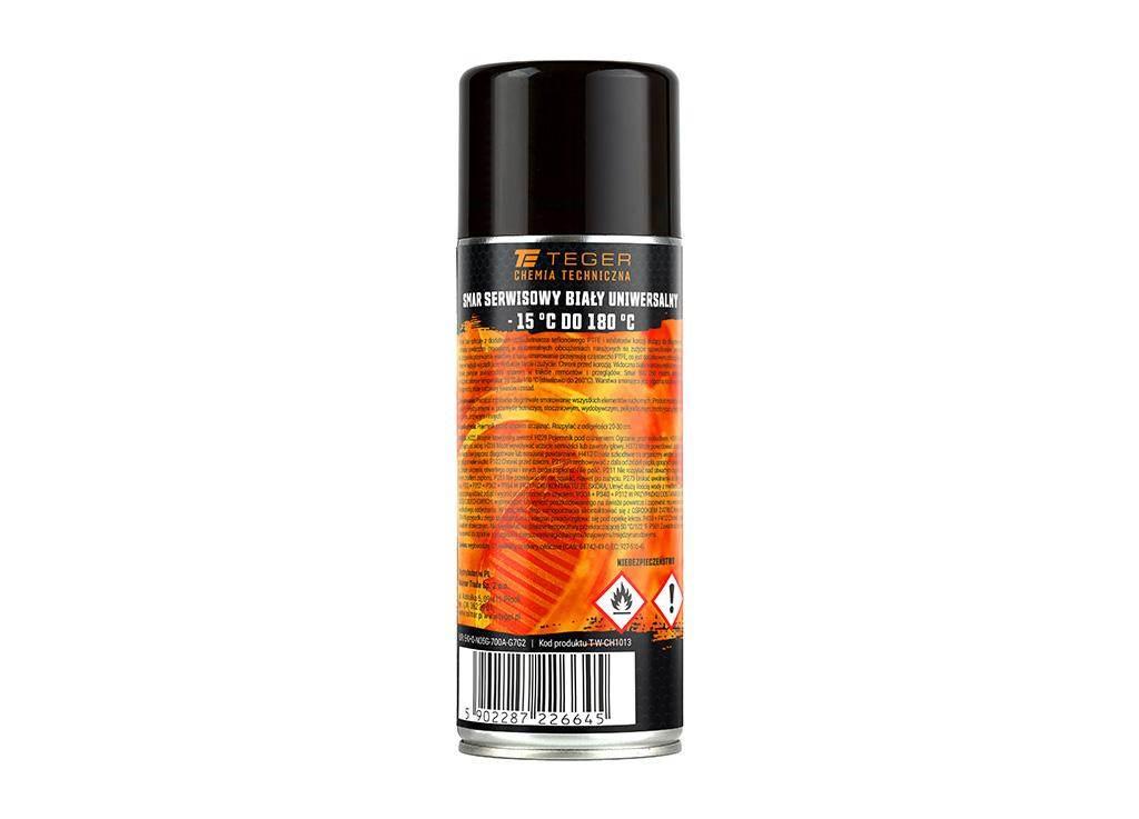 Smar serwisowy biały uniwersalny 15 °c do 180 °c 400ml teger - zdjęcie 2
