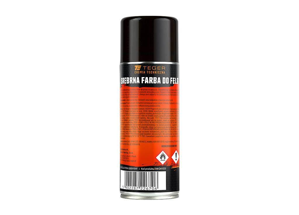 Srebrna farba do felg 400ml teger | T-W-CH1020 - zdjęcie 2