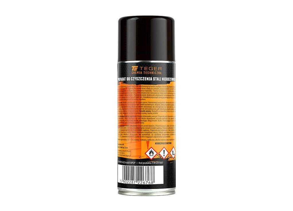 Preparat do czyszczenia stali nierdzewnej 400ml teger - zdjęcie 2