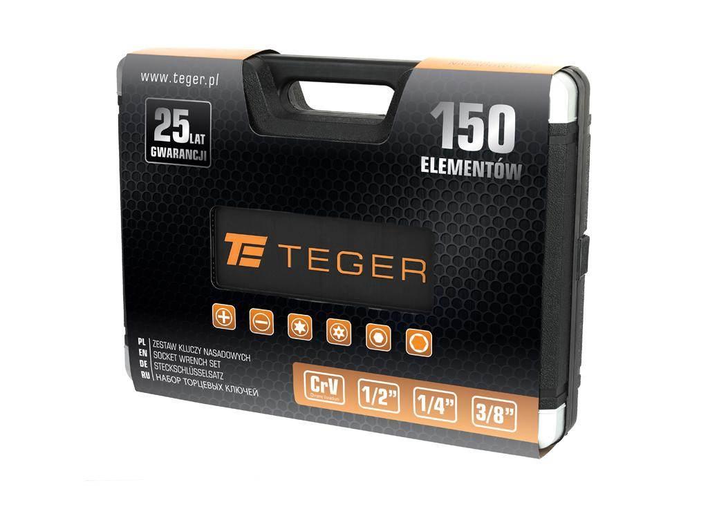 Zestaw kluczy nasadowych 150szt teger | T-W-NWZK150 - zdjęcie 2