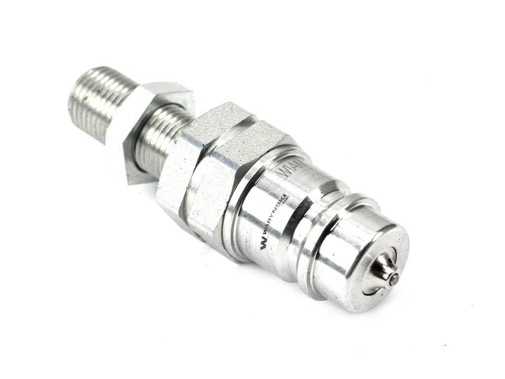 Szybkozłącze hydrauliczne wtyczka long m16x1.5 gwint zewnętrzny euro iso 7241-a z eliminatorem ciśnienia waryński