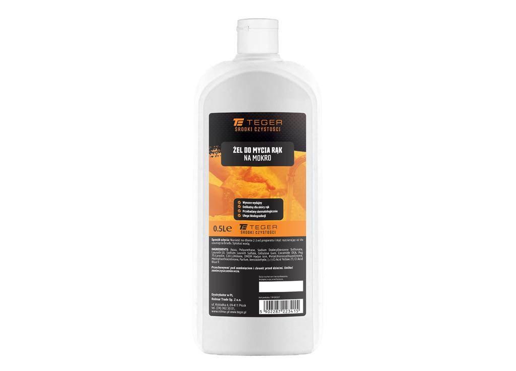 Żel do mycia rąk na mokro 500ml teger | T-W-SR1017