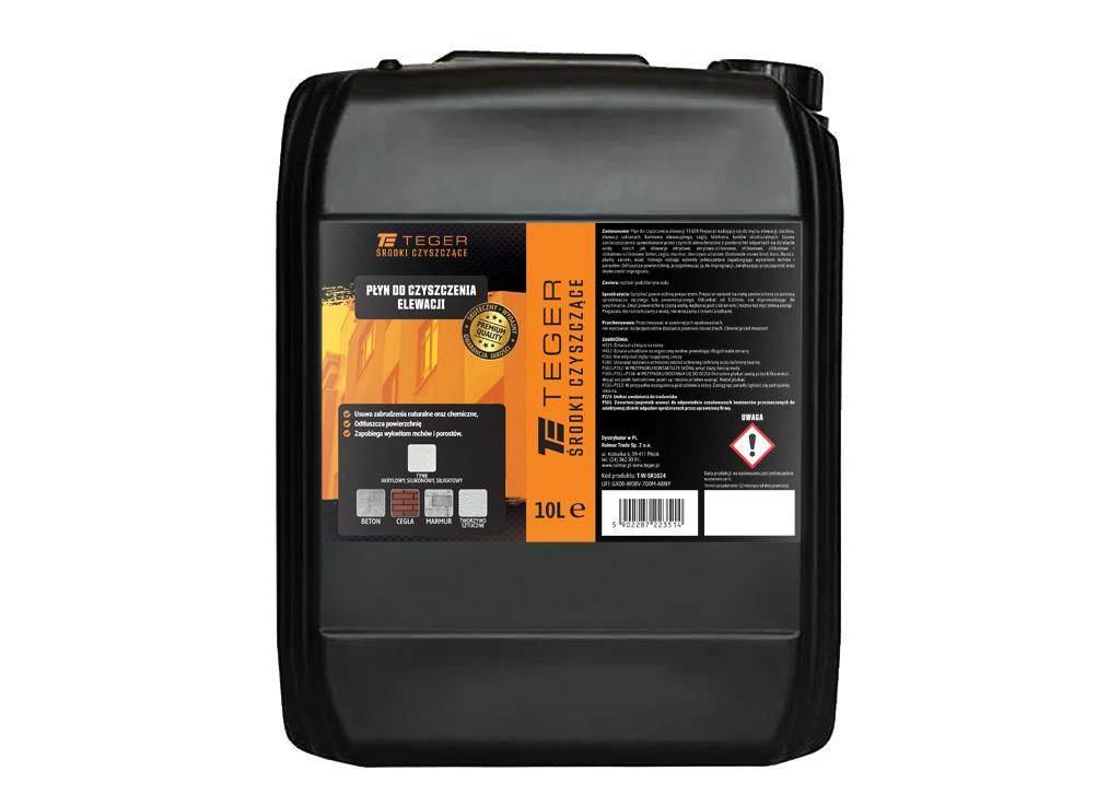 Płyn do czyszczenia elewacji 10l teger | T-W-SR1024