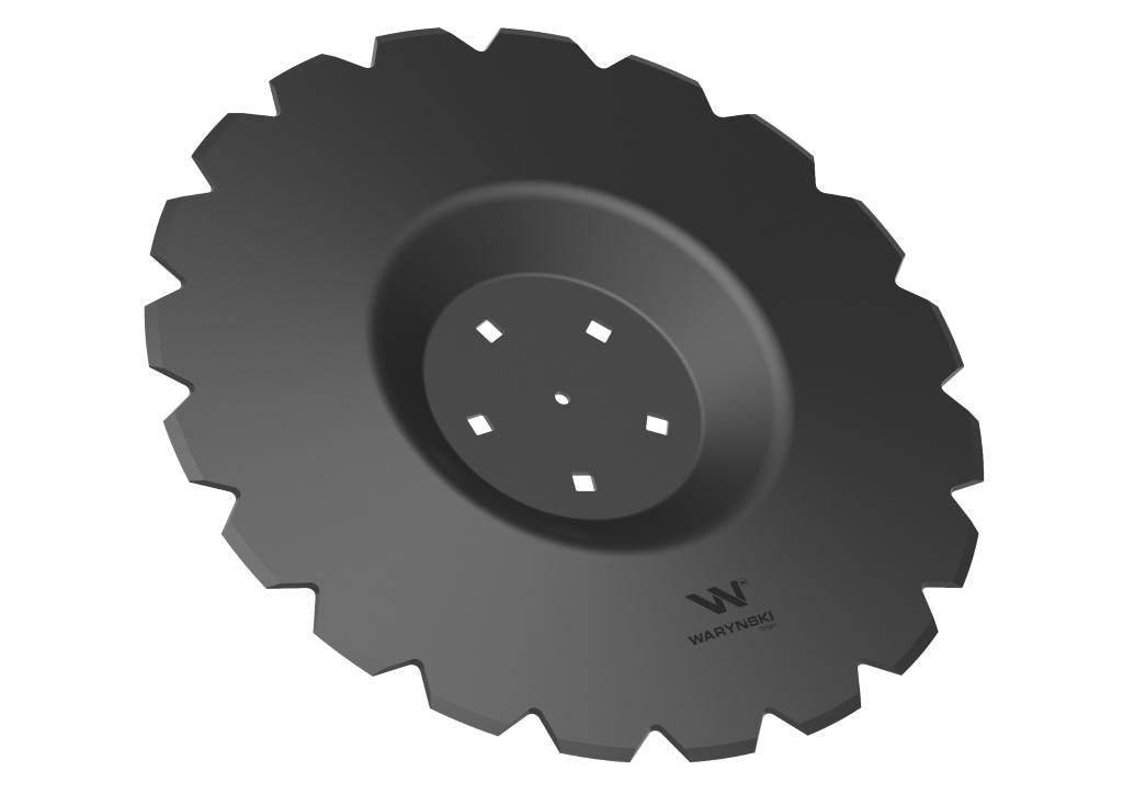 Talerz uzębiony z-20 fi 510 mocowanie 5/116 przetłoczony grubość 4mm stal b
