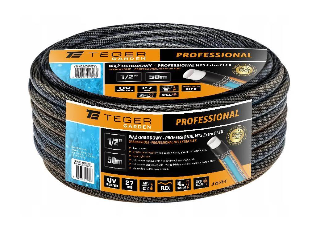 Wąż ogrodowy "professional nts extra flex" fi 1/2" 50m teger