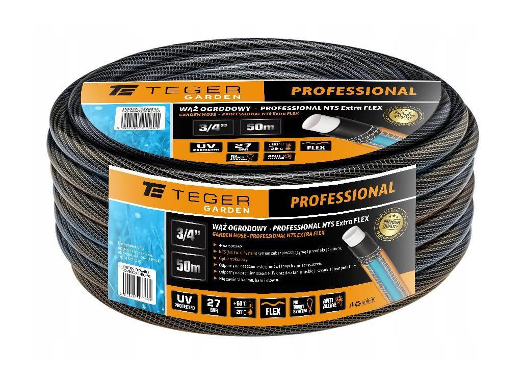 Wąż ogrodowy "professional nts extra flex" fi 3/4" 50m teger