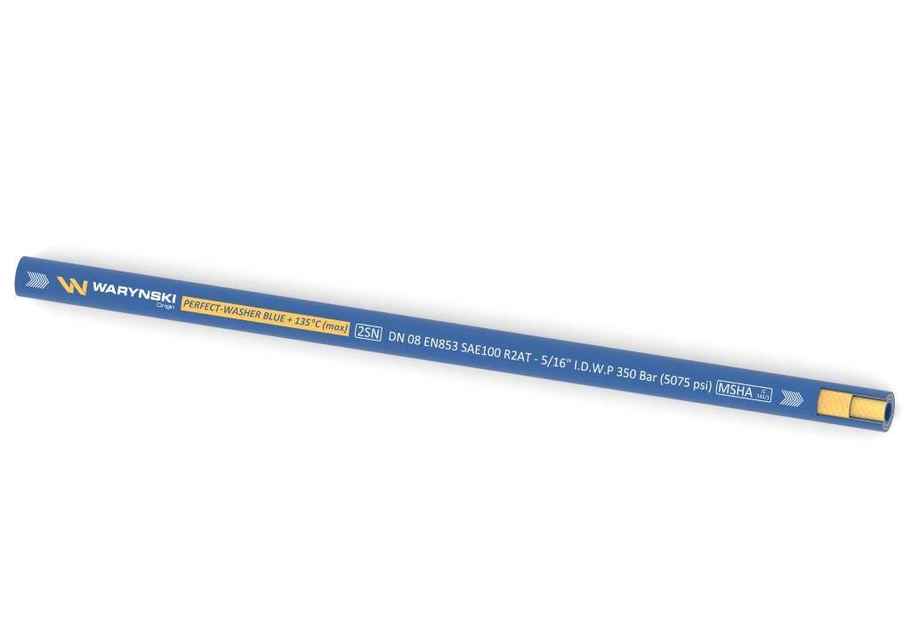 Wąż hydrauliczny do urządzeń myjących perfect-washer blue 135 stopni 2sn dn - zdjęcie 2