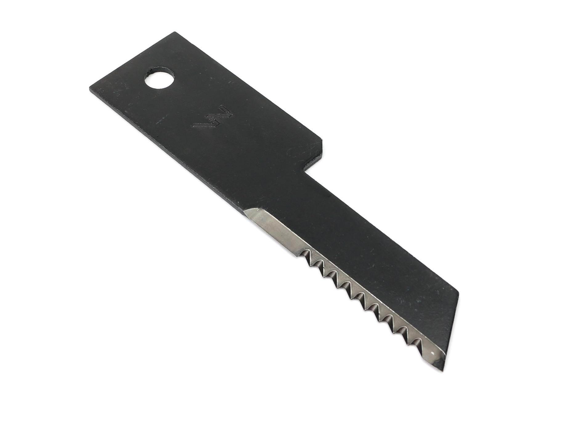 Nóż stały rozdrabniacz słomy sieczkarnia uzębiony 198x50x3mm otwór 13 32229
