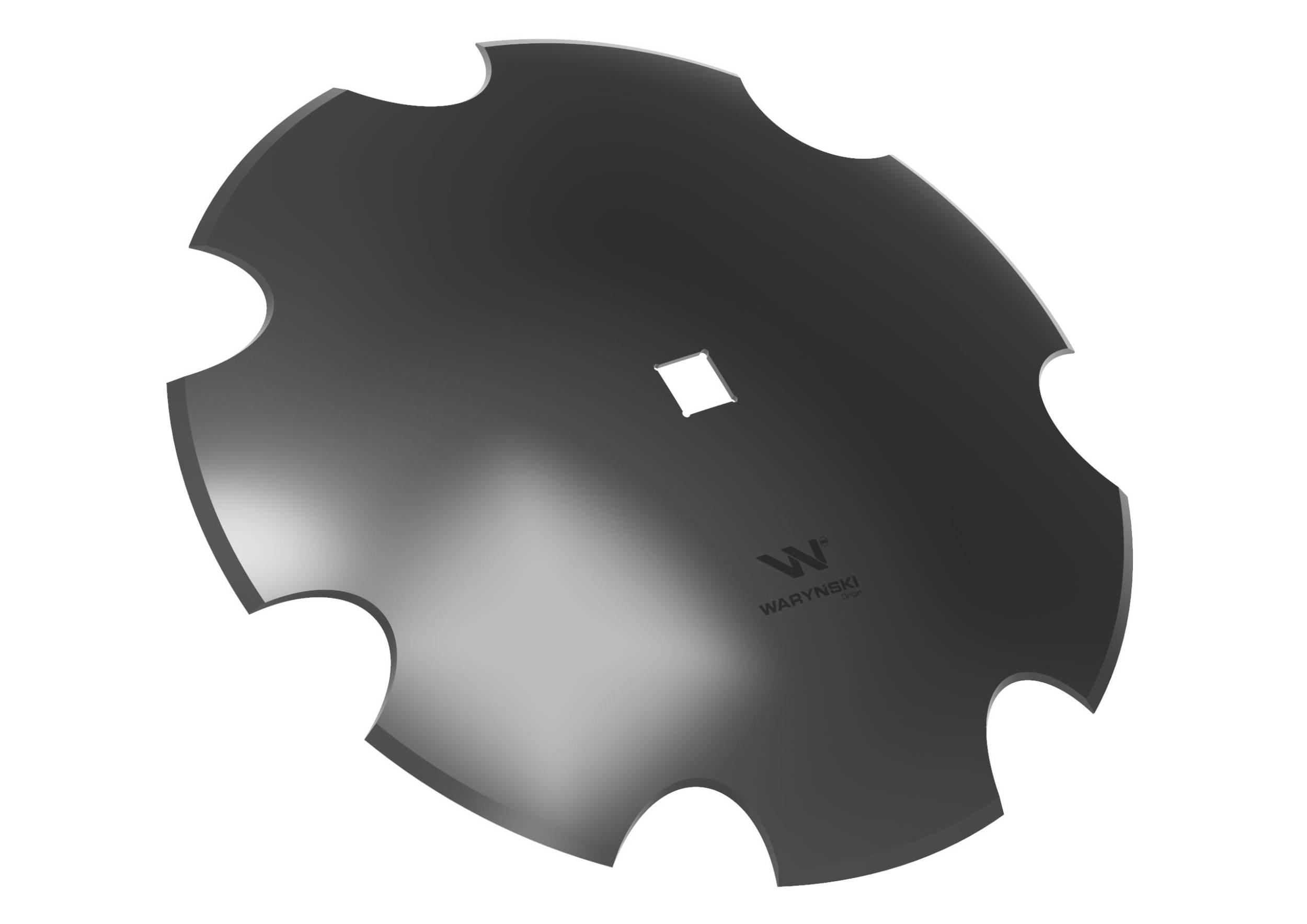 Talerz uzębiony z-7 fi 510 otwór 30x30 stal borowa waryński r 1242050040 12