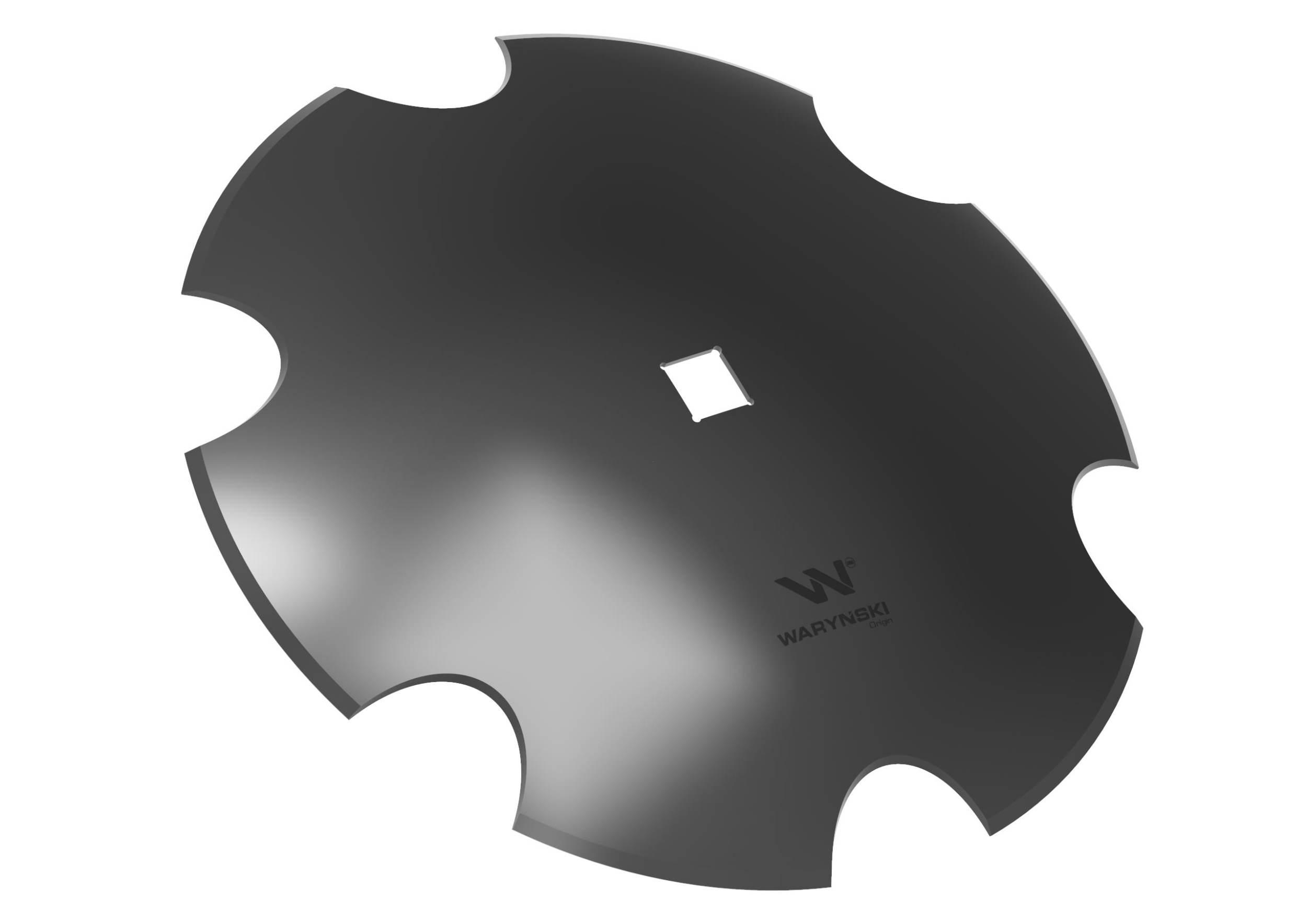 Talerz uzębiony z-6 fi 460 otwór 30x30 stal borowa waryński r 1202030150