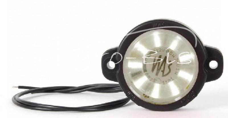 Lampa Obrysowa Przednia Okrągła Mała W24w Led 12/24v Biała
