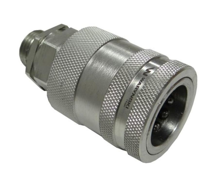 Szybkozłącze hydrauliczne gniazdo m18x1.5 gwint zewnętrzny euro push-pull 9 - zdjęcie 2