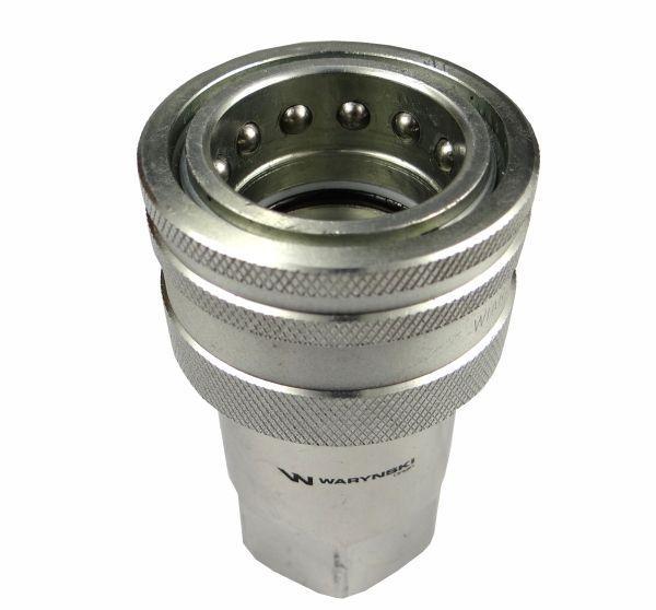 Szybkozłącze hydrauliczne gniazdo g1/4"bsp gwint wewnętrzny iso 7241-a waryński - zdjęcie 5