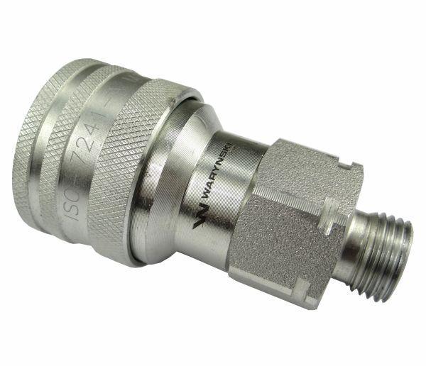 Szybkozłącze hydrauliczne gniazdo m16x1.5 gwint zewnętrzny euro 9100816g is - zdjęcie 2