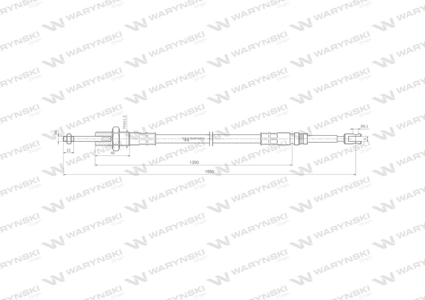 Linka do sterowania rozdzielaczem na widełki l-1500mm waryński - zdjęcie 4
