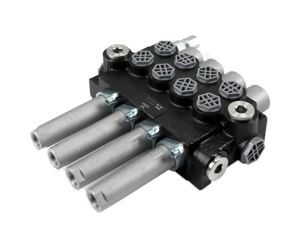Rozdzielacz hydrauliczny 4-sekcyjny 40l sterowany na linkę voima - zdjęcie 2