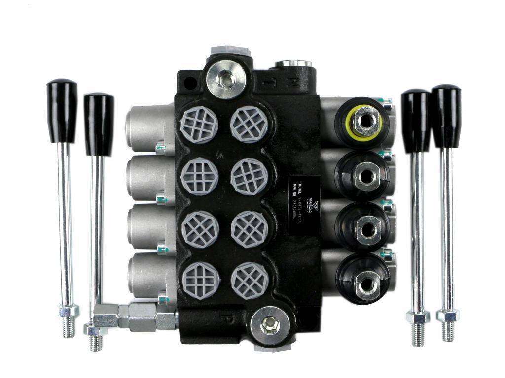 Rozdzielacz hydrauliczny 4-sekcyjny 40l 1 sekcja z zatrzaskiem voima - zdjęcie 3