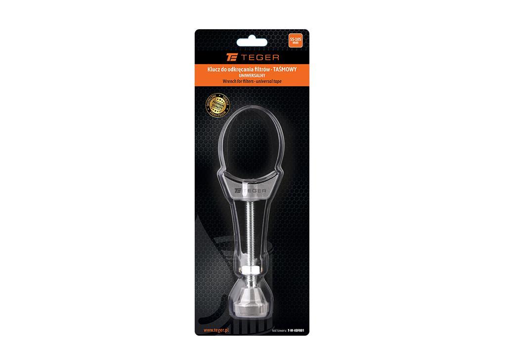 Klucz do odkręcania filtrów taśmowy uniwersalny 55-105mm teger