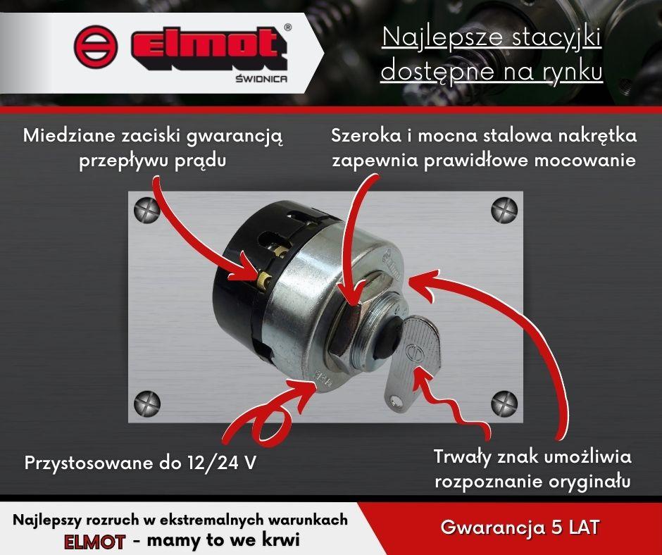 Stacyjka Z Metalową Nakrętką C-330 C-360 42342100 5471300 Elmot - zdjęcie 2