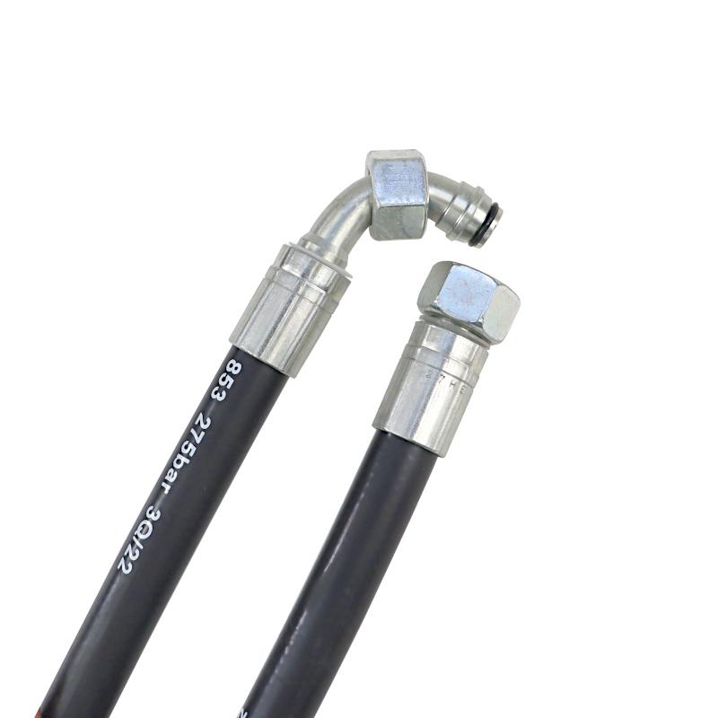 Przewód Hydrauliczny 275bar Gwint M22x1,5 Prosta Kolanko Kolano Dkol 90 - zdjęcie 2