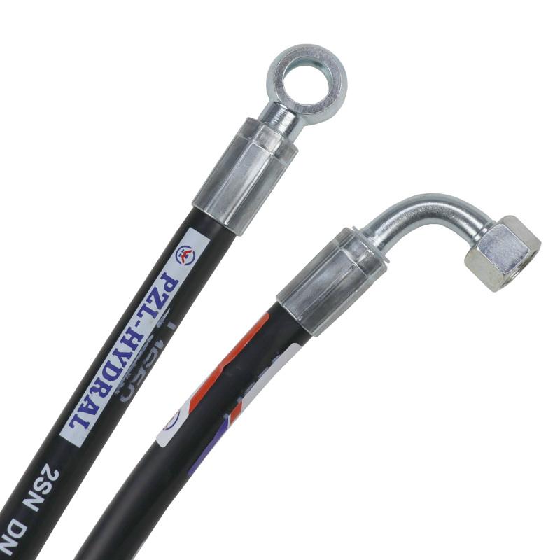 Przewód Hydrauliczny Dn10 330bar Kolano Dkol 90 Dn10 M18x1.5 12l Oczko - zdjęcie 2
