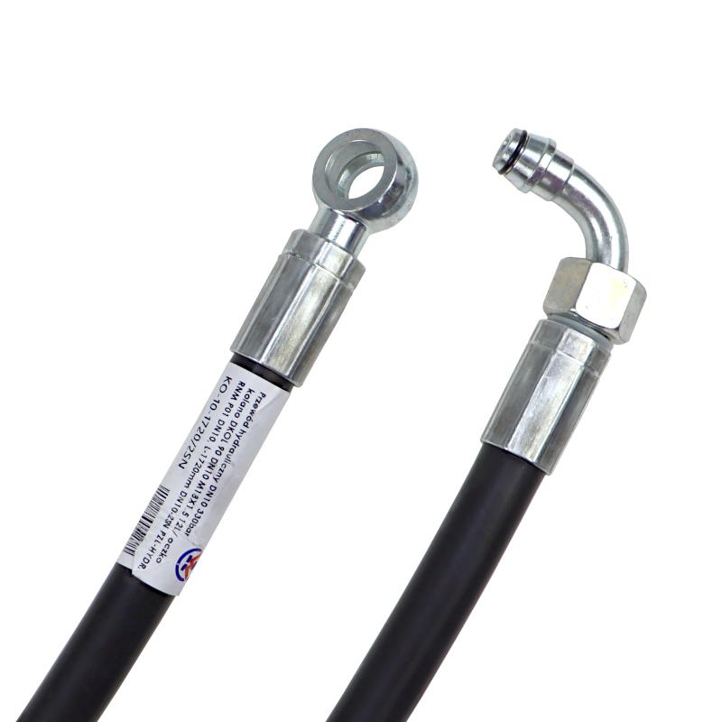 Przewód Hydrauliczny Dn10 330bar Kolano Dkol 90 Dn10 M18x1.5 12l Oczko - zdjęcie 3