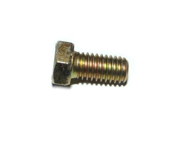 Śruba Z Łbem 6-Kątnym Pełny Gwint 3/8" X 3/4" Unc Din933 Ocynk Boczna