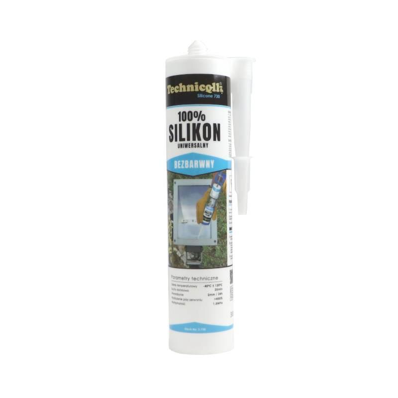 Silikon Na Bazie Polisiloksanów Uniwersalny Kartusz 300ml Bezbarwny S-730