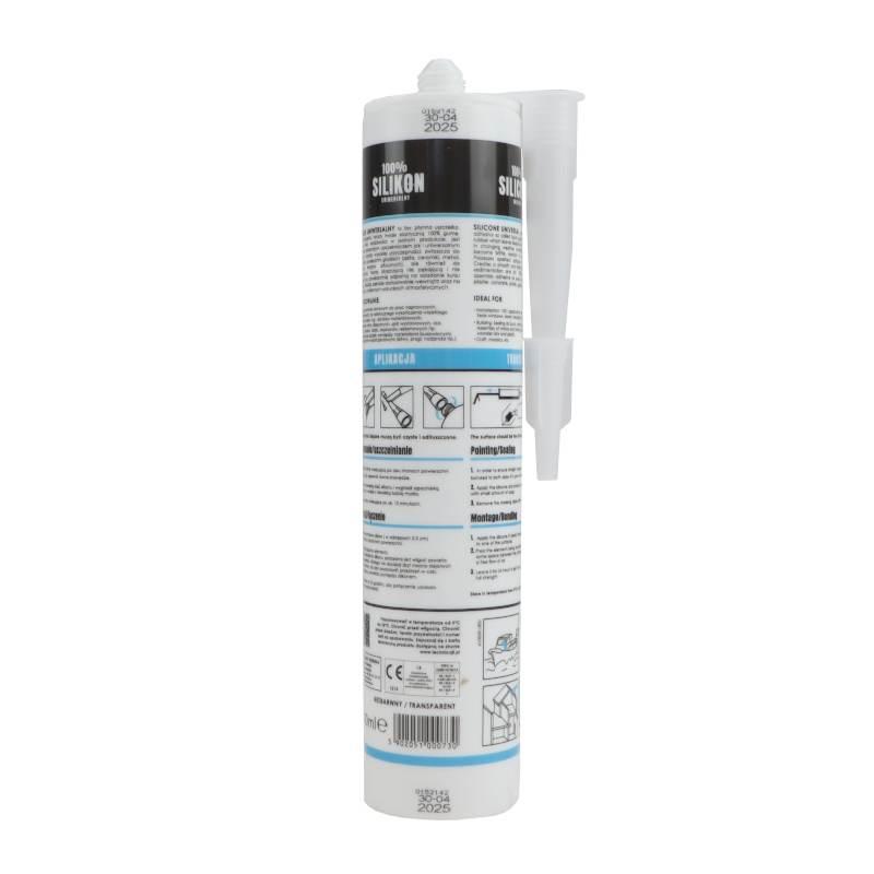 Silikon Na Bazie Polisiloksanów Uniwersalny Kartusz 300ml Bezbarwny S-730 - zdjęcie 2