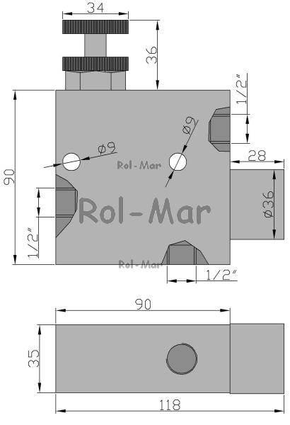 Regulator przepływu 1/2" przepustowość 85l. - zdjęcie 2