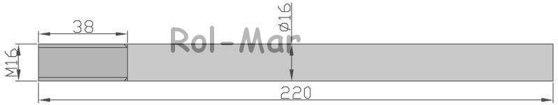 Palec ślimaka z uchwytem 16x265mm az49886 john deere - zdjęcie 2